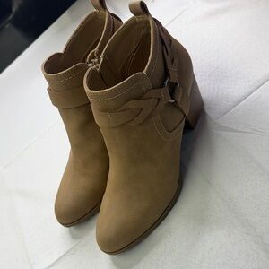 Indigo Tan Ankle Booties